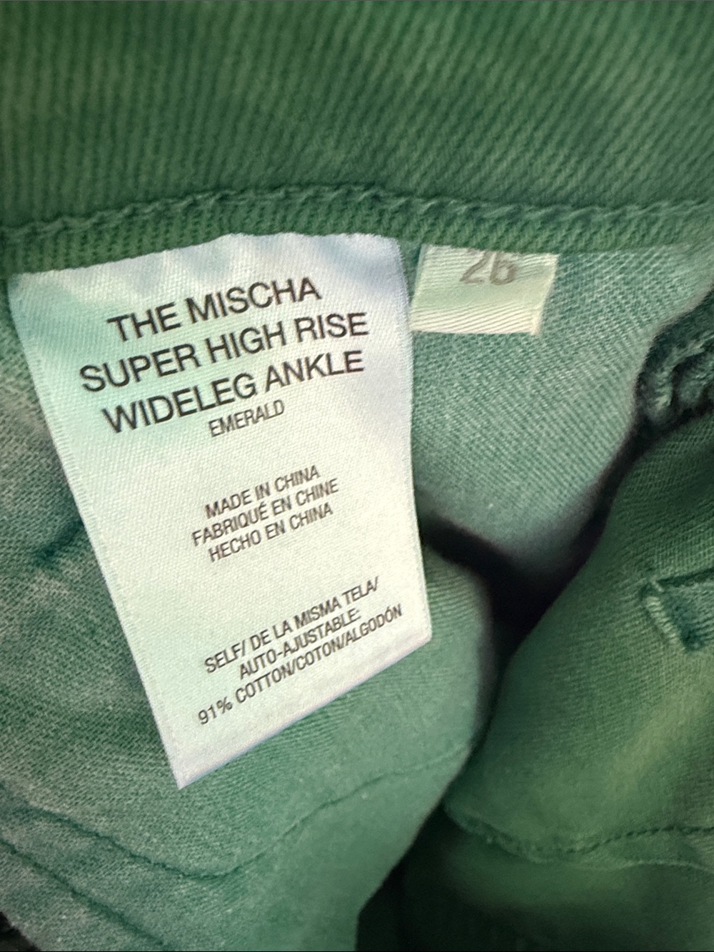 Favorite Daughter The Mischa Super High Rise Wide-Leg Ankle Jeans Size: 26 - Picture 8 of 11